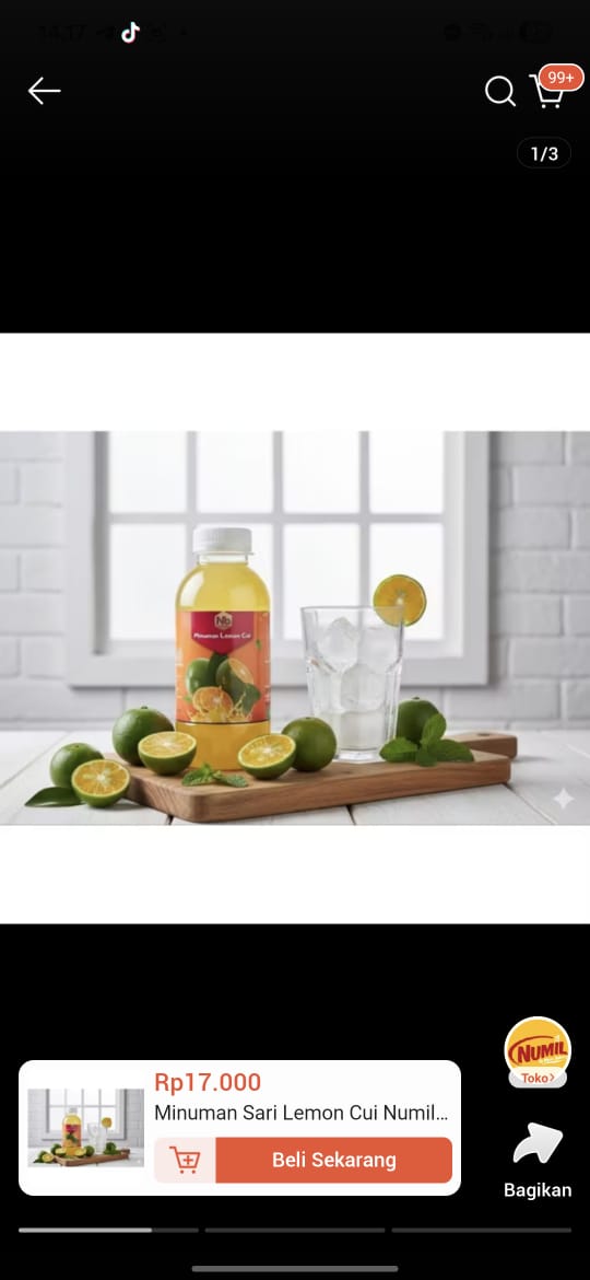 Minuman sari lemo Cui Numil by nunu Bakrey 200ml super segar